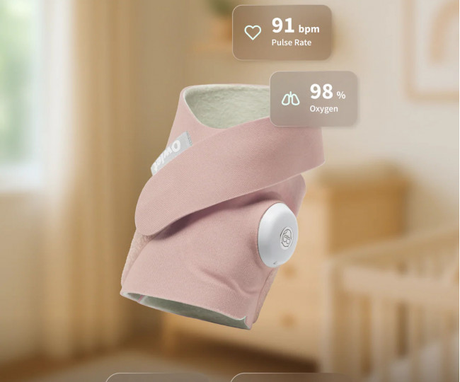 Розумна шкарпетка для немовлят Owlet Dream Dusty Rose